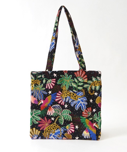 Erwan L(アルワンエル)の「Erwan L(アルワンエル) / ブックトートバッグ Book tote EL-25004 フランス製(トートバッグ・レディース・ライトグレー/ブラック×ゴールド/ブラック×ホワイト/マルチ/ライトブルー/ホワイト×レッド/ゴールド/ネイビー×ホワイト/ブラックミックス/レオパード/オフホワイト・FREE)」の12枚目の写真