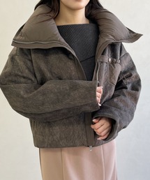 MISCH MASCH | 一部店舗限定 ビッグカラー異素材切替ショートダウンジャケット(その他アウター)