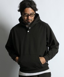 The DUFFER of ST.GEORGE | 「AIR FLEX」SETUP HENLEY HOODIE：機能素材 「エアフレックス」セットアップ ヘンリー パーカー(パーカー)