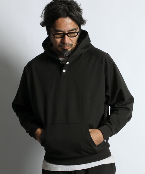 AIR FLEX」SETUP HENLEY HOODIE：機能素材 「エアフレックス