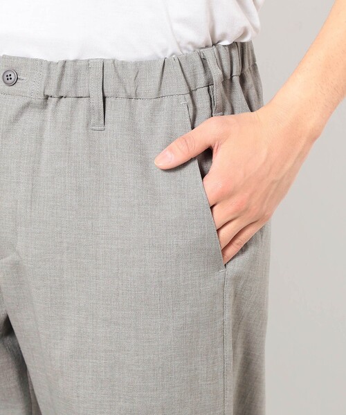 Grand PARK（グランドパーク）の「リネンライクポリエステルテーパードパンツ（その他パンツ・メンズ・ネイビー/カーキ/ライトグレー・L/M）」の8枚目の写真