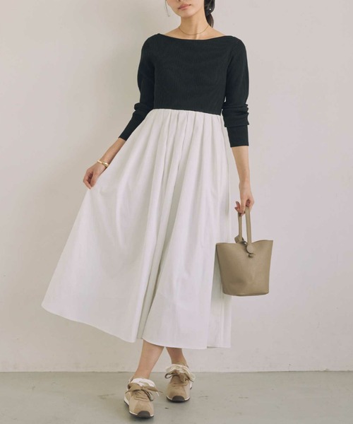 ACYM（アシーム）の「バックオープンドッキングワンピース（ワンピース・レディース・ブラック/アイボリー・FREE）」の21枚目の写真