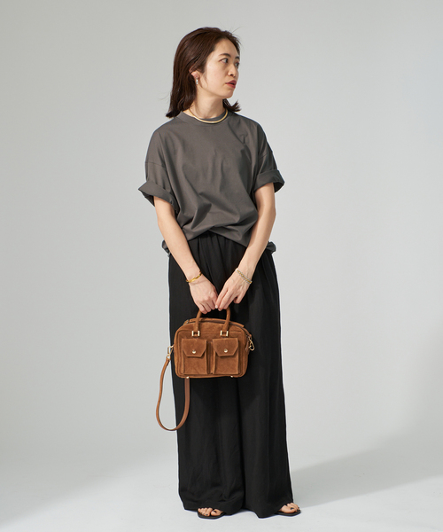 SLOANE(スローン)の「SLOANE スローン 別注Tシャツ(Tシャツ/カットソー・レディース・ホワイト/ベージュ系その他/ブラック/チャコールグレー・FREE)」の18枚目の写真