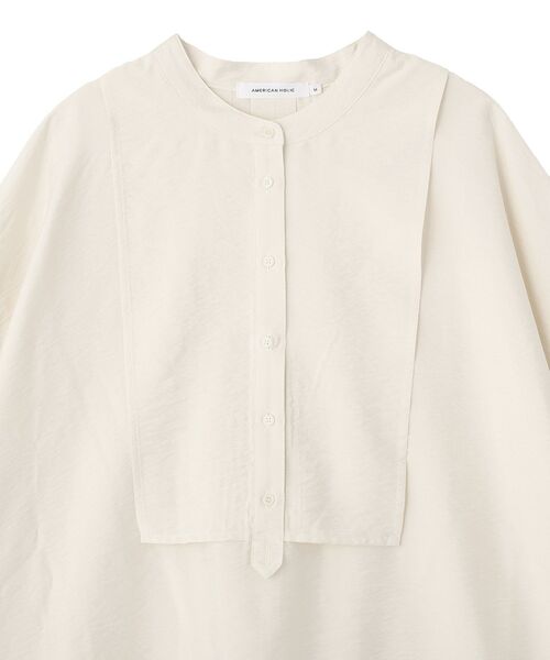 WEB限定】接触冷感バンドカラーシャツチュニック（シャツ/ブラウス