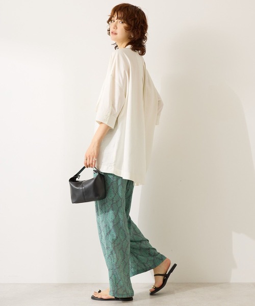 AMERICAN HOLIC（アメリカンホリック）の「【WEB限定】接触冷感バンドカラーシャツチュニック（シャツ/ブラウス・レディース・ブラック/アイボリー/ネイビー・M/L）」の21枚目の写真