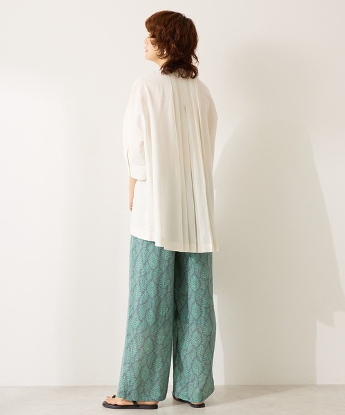 AMERICAN HOLIC（アメリカンホリック）の「【WEB限定】接触冷感バンドカラーシャツチュニック（シャツ/ブラウス・レディース・ブラック/アイボリー/ネイビー・M/L）」の22枚目の写真