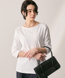 ボートネック 七分袖 Tシャツ