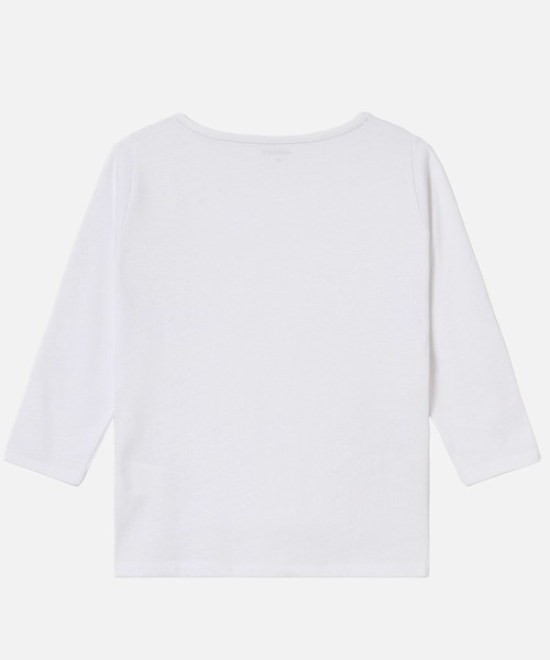 AIGLE(エーグル)の「ボートネック 七分袖 Tシャツ(Tシャツ/カットソー・レディース・ブラック/ホワイト・L/M/S/XL/XS)」の13枚目の写真