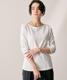 AIGLE（エーグル）の「ボートネック 七分袖 Tシャツ（Tシャツ/カットソー）」