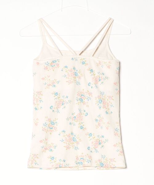 JEMORGAN(ジェーイーモーガン)の「"04"≪JEMORGAN≫パックT ワッフル 花柄 & ボーダー柄 カップ付き キャミソール(キャミソール・レディース・ブルー系2/パープル系1/グレー×ホワイト/ライラック系1/ネイビー×ホワイト/ベージュ×ブラック/ブルー系1/ピンク系2/ピンク系1・FREE)」の18枚目の写真