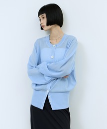 【WEB限定】シアークルーネックカーディガン