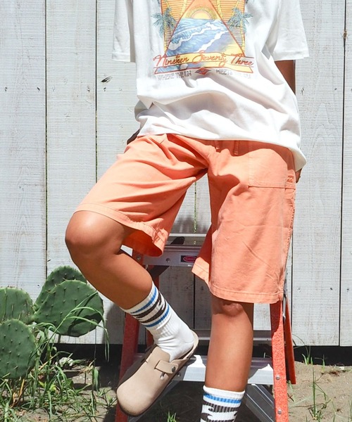 BILLABONG(ビラボン)の「BILLABONG ウィメンズ WOVEN SHORTS ショートパンツ 【2026年春夏モデル】(その他パンツ・レディース・オレンジ系その他/ライトブルー・MEDIUM/LARGE)」の2枚目の写真