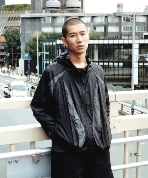 ジャケット・アウター   Minimal Nylon Jacket Black セール】LIGHT SLASH JACKET - BLACK（ナイロンジャケット）｜NOMANUAL