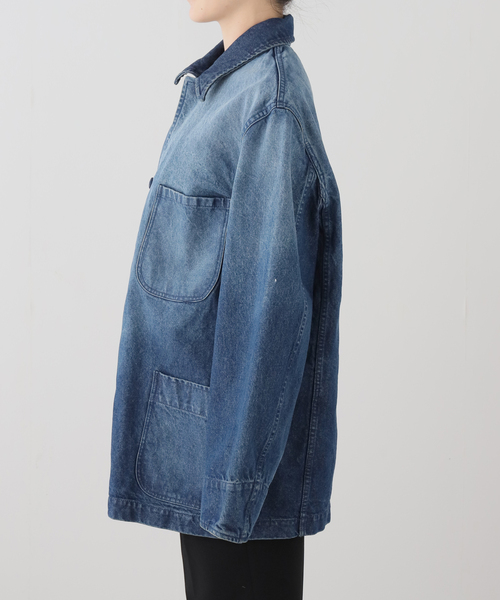 IENA(イエナ)の「BOWTE/バウト DENIM COVER ALL JK ジャケット 261-06-0002(デニムジャケット・レディース・ブルー・38)」の11枚目の写真