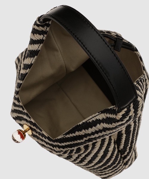 MARNI（マルニ）の「TRAPEZE BAG / WAVYファブリックバッグ（ショルダーバッグ・レディース・ブラック系その他/グリーン系その他・ONE SIZE）」の6枚目の写真