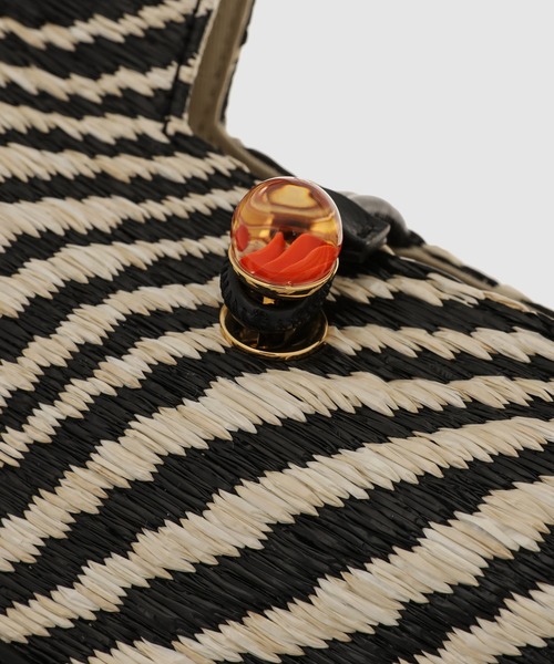 MARNI（マルニ）の「TRAPEZE BAG / WAVYファブリックバッグ（ショルダーバッグ・レディース・ブラック系その他/グリーン系その他・ONE SIZE）」の5枚目の写真