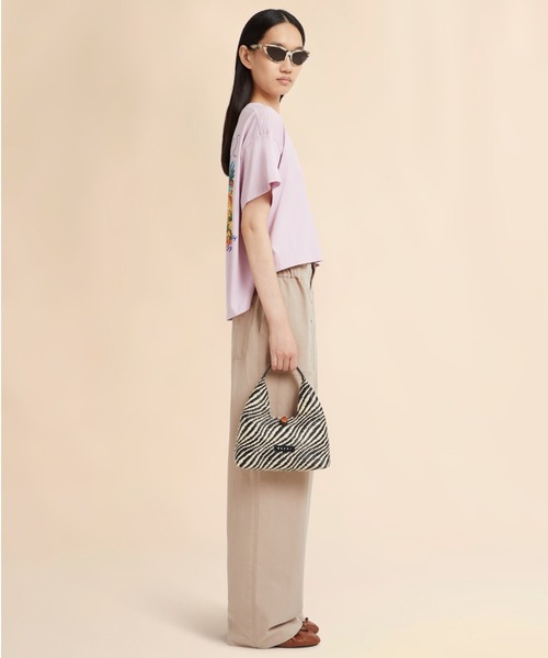 MARNI（マルニ）の「TRAPEZE BAG / WAVYファブリックバッグ（ショルダーバッグ・レディース・ブラック系その他/グリーン系その他・ONE SIZE）」の11枚目の写真