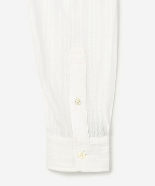 Bshop（ビショップ）の「INDIA INDUSTRY | コットンドビー バンドカラーシャツ WOMEN（シャツ/ブラウス・レディース・オフホワイト・1）」の6枚目の写真