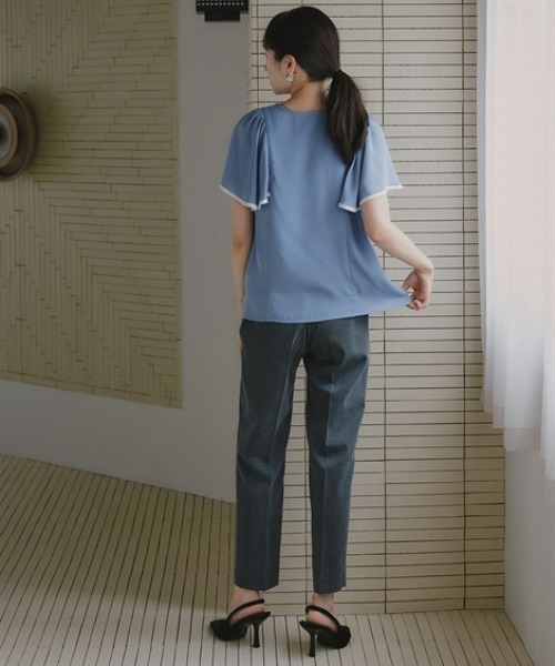 Petitjo（プッチージョ）の「小さいサイズ　チェック柄テーパードパンツ　低身長さん・小柄女性（その他パンツ・レディース・チャコールグレー/ライトグレー・PSS/PS/PM/PL）」の18枚目の写真