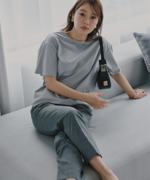 Petitjo（プッチージョ）の「小さいサイズ　チェック柄テーパードパンツ　低身長さん・小柄女性（その他パンツ・レディース・チャコールグレー/ライトグレー・PSS/PS/PM/PL）」の11枚目の写真
