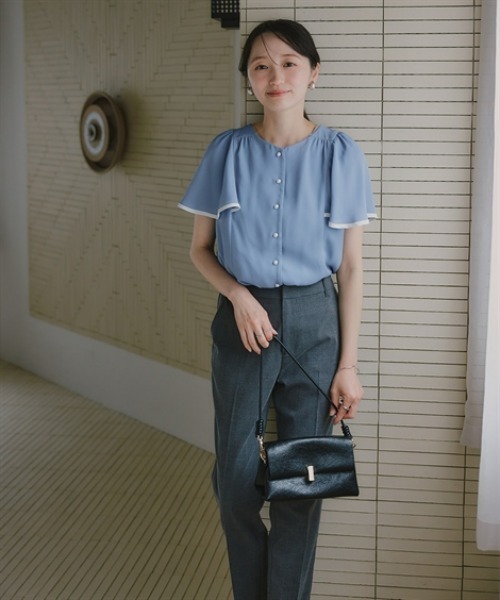 Petitjo（プッチージョ）の「小さいサイズ　チェック柄テーパードパンツ　低身長さん・小柄女性（その他パンツ・レディース・チャコールグレー/ライトグレー・PSS/PS/PM/PL）」の14枚目の写真