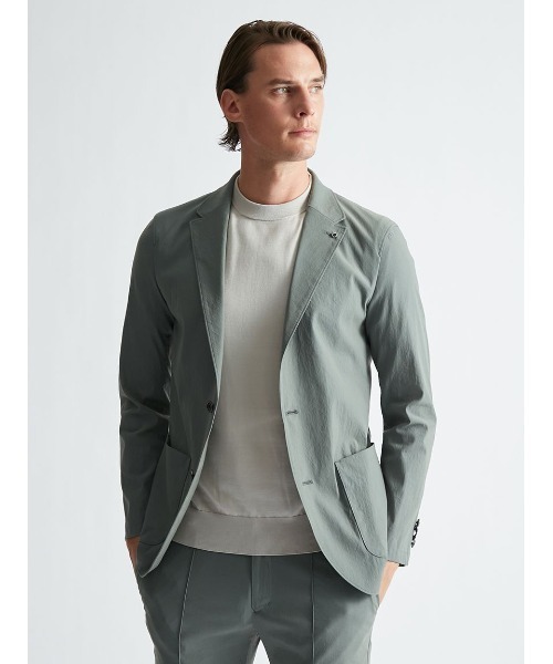 AOURE(アウール)の「MALPENSA AIR SETUP JACKET(テーラードジャケット・メンズ・ネイビー/ライトグレー/ミント・LARGE/MEDIUM/X-LARGE/SMALL)」の16枚目の写真