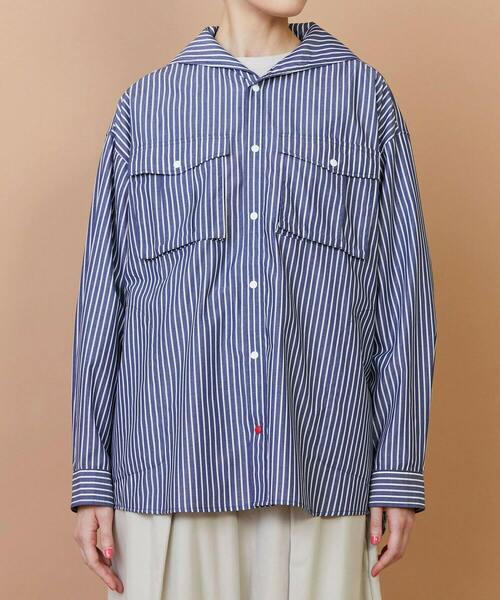 FRAPBOIS(フラボア)の「セラーシャツ(シャツ/ブラウス・レディース・ネイビー・2)」の17枚目の写真