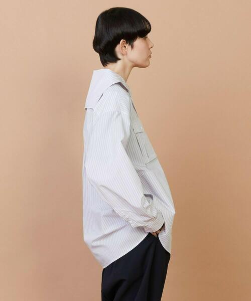 FRAPBOIS(フラボア)の「セラーシャツ(シャツ/ブラウス・レディース・ネイビー・2)」の8枚目の写真