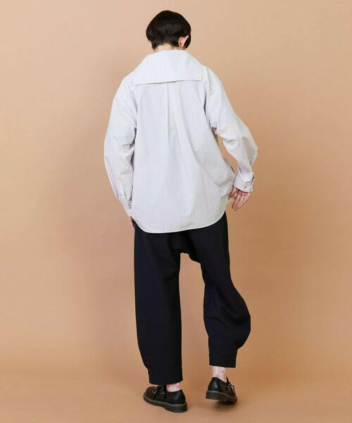 FRAPBOIS(フラボア)の「セラーシャツ(シャツ/ブラウス・レディース・ネイビー・2)」の5枚目の写真