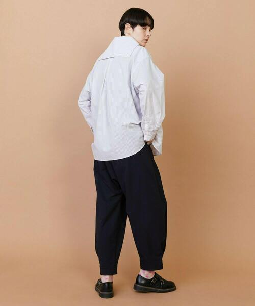 FRAPBOIS(フラボア)の「セラーシャツ(シャツ/ブラウス・レディース・ネイビー・2)」の4枚目の写真