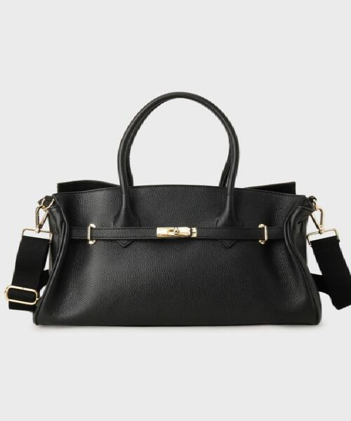 UNTITLED（アンタイトル）の「MILOS別注レザートート（トートバッグ・レディース・ベージュ/ブラック・99）」の2枚目の写真