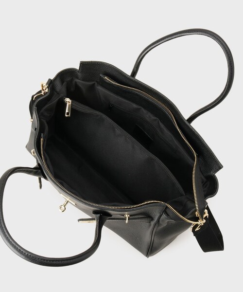 UNTITLED（アンタイトル）の「MILOS別注レザートート（トートバッグ・レディース・ベージュ/ブラック・99）」の8枚目の写真