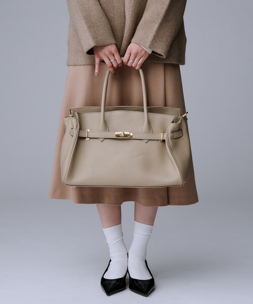 UNTITLED（アンタイトル）の「MILOS別注レザートート（トートバッグ・レディース・ベージュ/ブラック・99）」の18枚目の写真