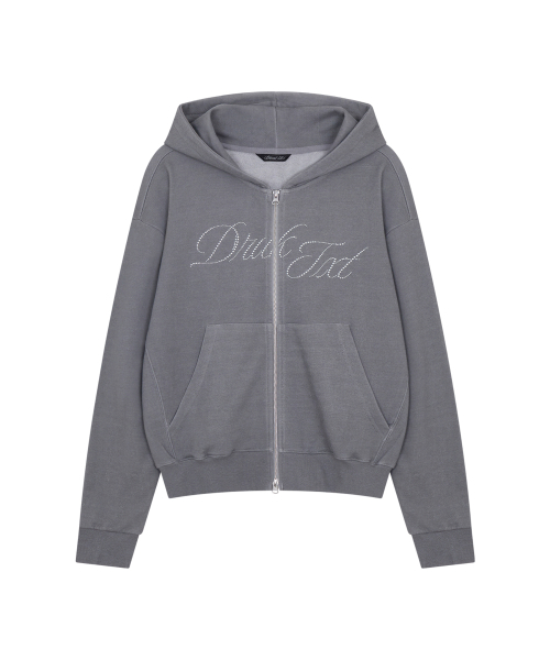 DRUNKTXT(ドランクテキスト)の「Hotfix Pigment Zip-Up Hoodie Gray(パーカー・レディース・その他・FREE)」の1枚目の写真