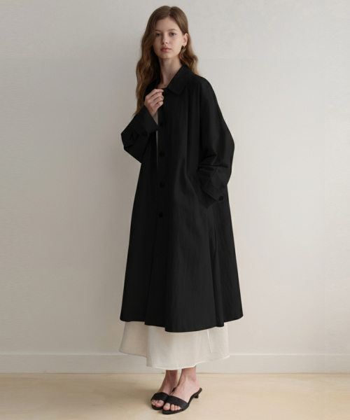 LENAV(ルナブ)の「Les mac Coat (black)(トレンチコート・レディース・その他・FREE)」の1枚目の写真