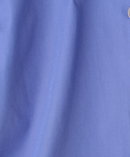 COMME CA（コムサ）の「コットンポプリンストライプ クロプトシャツ（シャツ/ブラウス・レディース・グレー系その他/ブラウン/ブルー・9号）」の4枚目の写真