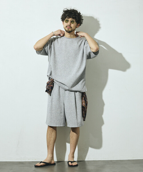 Firsthand（ファーストハンド）の「Firsthand/ファーストハンド サマー ツイード ショートスリーブ クルーネック / セットアップ対応（Tシャツ/カットソー・メンズ・ネイビー/ベージュ/グレー/ブラック・LARGE/MEDIUM）」の13枚目の写真