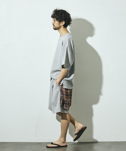 Firsthand（ファーストハンド）の「Firsthand/ファーストハンド サマー ツイード ショートスリーブ クルーネック / セットアップ対応（Tシャツ/カットソー・メンズ・ネイビー/ベージュ/グレー/ブラック・LARGE/MEDIUM）」の16枚目の写真