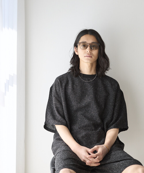 Firsthand（ファーストハンド）の「Firsthand/ファーストハンド サマー ツイード ショートスリーブ クルーネック / セットアップ対応（Tシャツ/カットソー・メンズ・ネイビー/ベージュ/グレー/ブラック・LARGE/MEDIUM）」の18枚目の写真