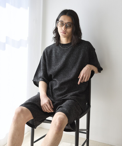 Firsthand（ファーストハンド）の「Firsthand/ファーストハンド サマー ツイード ショートスリーブ クルーネック / セットアップ対応（Tシャツ/カットソー・メンズ・ネイビー/ベージュ/グレー/ブラック・LARGE/MEDIUM）」の21枚目の写真