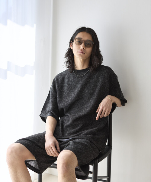 Firsthand（ファーストハンド）の「Firsthand/ファーストハンド サマー ツイード ショートスリーブ クルーネック / セットアップ対応（Tシャツ/カットソー・メンズ・ネイビー/ベージュ/グレー/ブラック・LARGE/MEDIUM）」の22枚目の写真