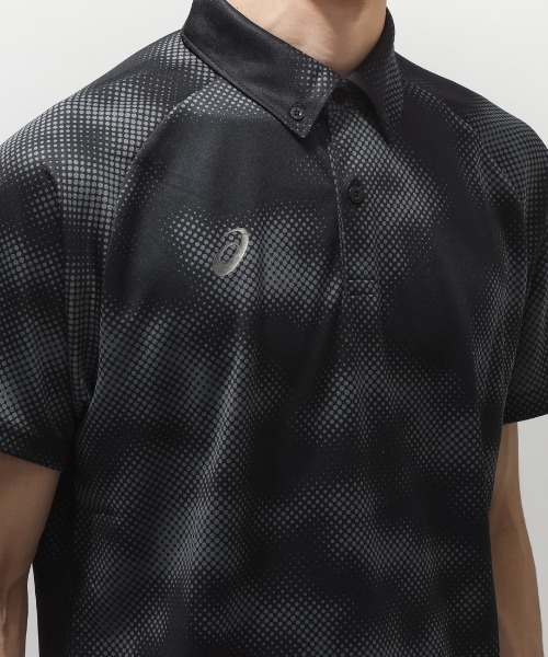 ASICS(アシックス)の「アシックス ASICS ドライグラフィックボタンダウンポロシャツ(ポロシャツ・メンズ・ブラック/ネイビー・S/M/L/LL)」の7枚目の写真