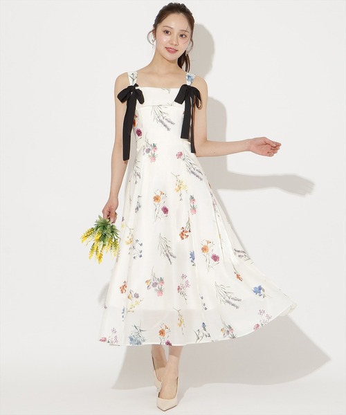 WILLSELECTION（ウィルセレクション）の「【3/12(thu)発売】ボタニカルフラワーシアーワンピース（ワンピース・レディース・ネイビー/ミント/ホワイト/ラベンダー・FREE）」の15枚目の写真