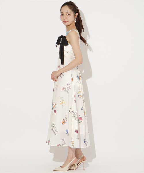 WILLSELECTION（ウィルセレクション）の「【3/12(thu)発売】ボタニカルフラワーシアーワンピース（ワンピース・レディース・ネイビー/ミント/ホワイト/ラベンダー・FREE）」の9枚目の写真