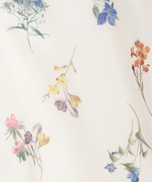 WILLSELECTION（ウィルセレクション）の「【3/12(thu)発売】ボタニカルフラワーシアーワンピース（ワンピース・レディース・ネイビー/ミント/ホワイト/ラベンダー・FREE）」の14枚目の写真