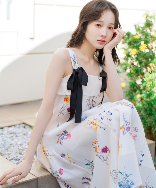 WILLSELECTION（ウィルセレクション）の「【3/12(thu)発売】ボタニカルフラワーシアーワンピース（ワンピース・レディース・ネイビー/ミント/ホワイト/ラベンダー・FREE）」の17枚目の写真