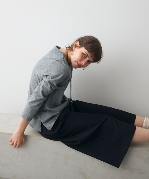 full/fill.(フルフィル)の「arm desigh slab T / アームデザインスラブT(Tシャツ/カットソー・レディース・グレー/オフホワイト・FREE)」の16枚目の写真