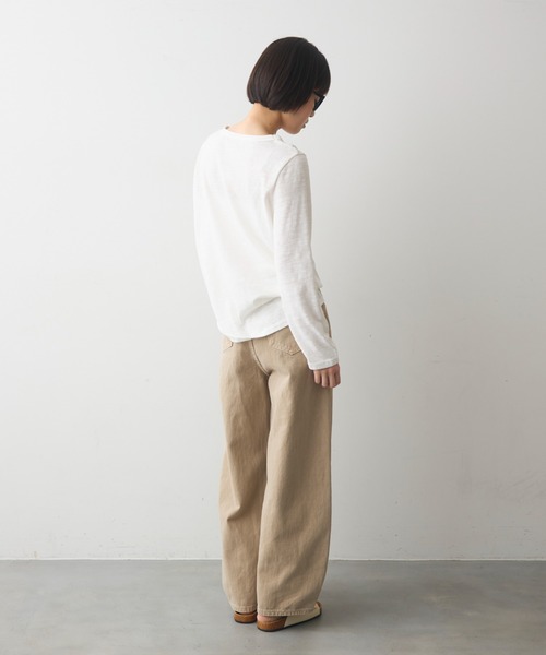 full/fill.(フルフィル)の「arm desigh slab T / アームデザインスラブT(Tシャツ/カットソー・レディース・グレー/オフホワイト・FREE)」の14枚目の写真