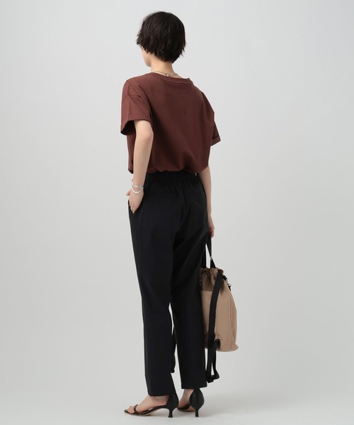 BAYFLOW（ベイフロー）の「[吸水速乾/接触冷感/UVケア]テックリネンテーパードパンツ（その他パンツ・レディース・ブラック/カーキ・X-SMALL/SMALL/MEDIUM）」の13枚目の写真