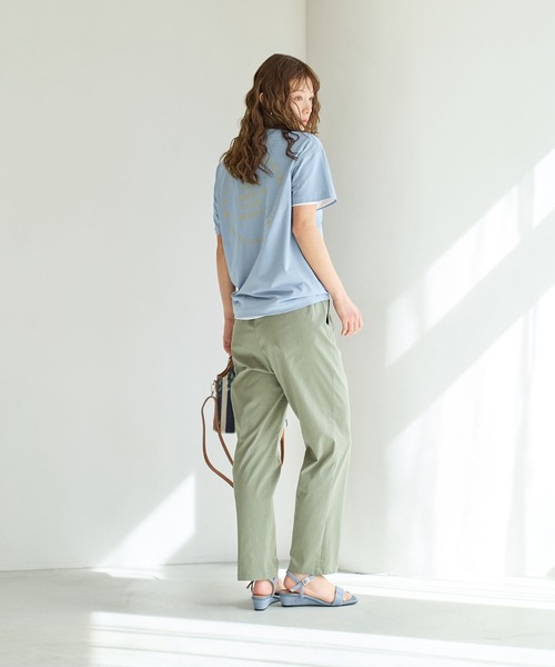 BAYFLOW（ベイフロー）の「[吸水速乾/接触冷感/UVケア]テックリネンテーパードパンツ（その他パンツ・レディース・ブラック/カーキ・X-SMALL/SMALL/MEDIUM）」の18枚目の写真
